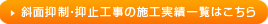 斜面抑制・抑止工事の施工実績一覧はこちら